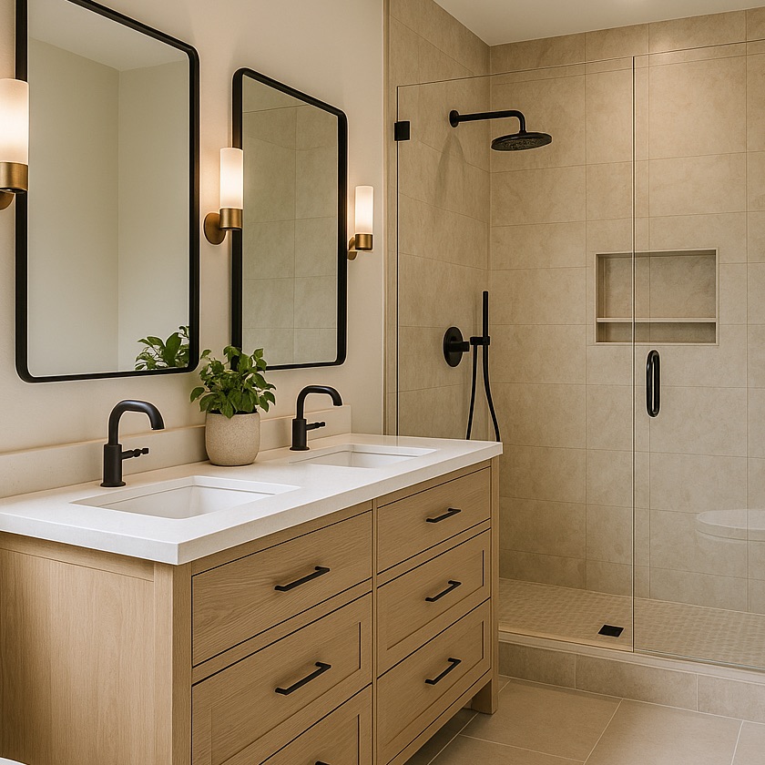 Vanities and Storage for Bathroom Remodel in Berkeley
